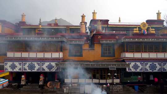 寺庙寺院祈福禅修禅意风景意境古建筑素材