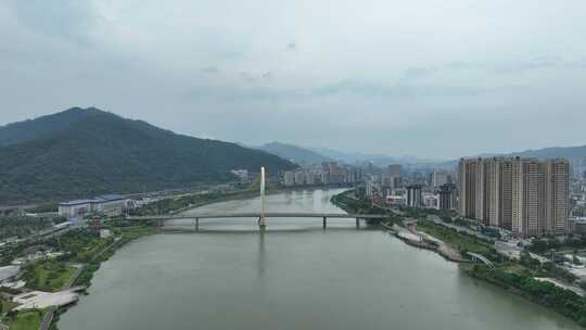 三明市台江大桥航拍沙溪台江大桥