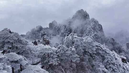 安徽黄山雪景