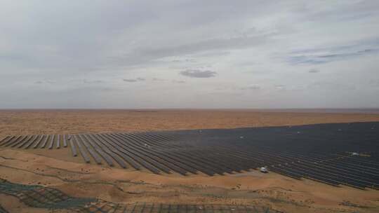 沙漠光伏 新能源 发电 光伏视频素材模板下载
