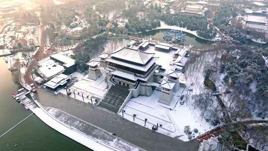 西安大唐芙蓉园雪景