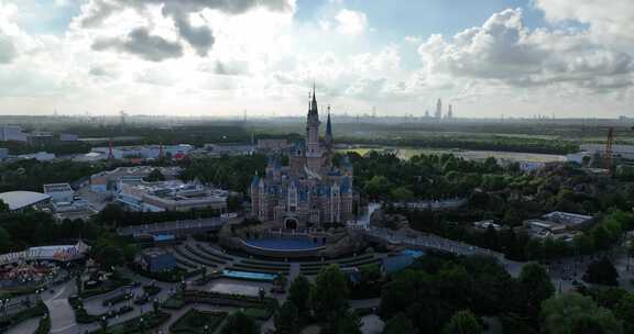 上海城市风光鸟瞰全景