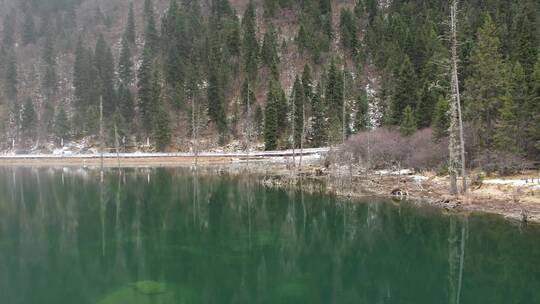 20221124四川阿坝达古冰川雪山4k航拍白天 _0587