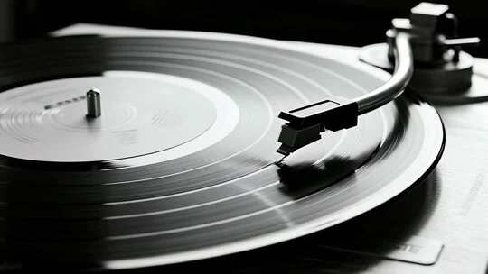 黑胶唱片机复古怀旧音乐视频