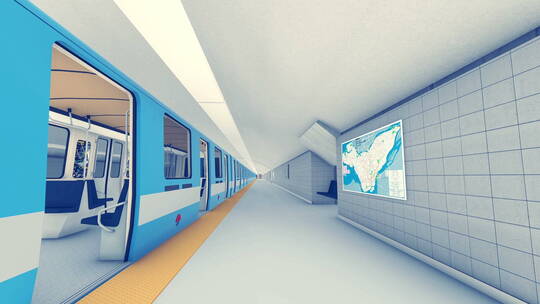 地铁城市轨道交通视频素材模板下载