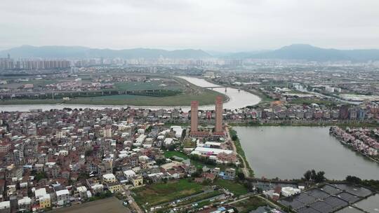 航拍乡镇村庄风景