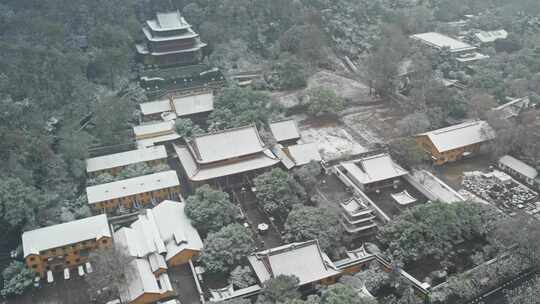 杭州西湖净慈寺雪景