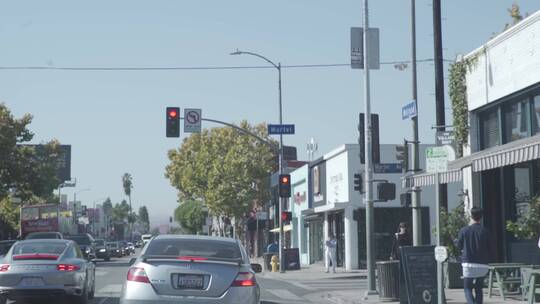 洛杉矶街头视频素材模板下载