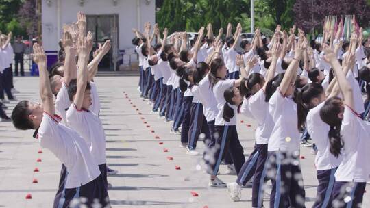 校园学校中小学生活学习校园美丽校园体育