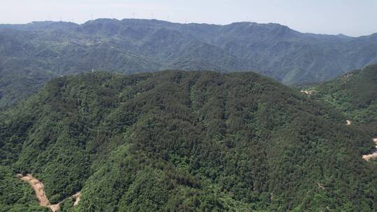 大山高山航拍大山深处