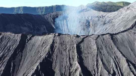 bromo火山口航拍