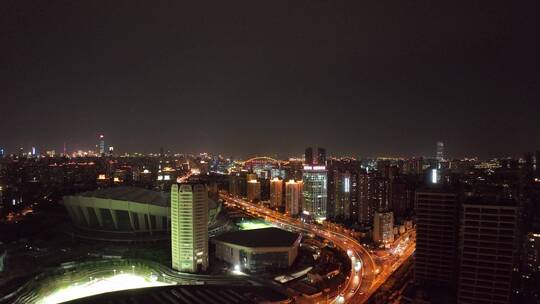 上海体育场夜景