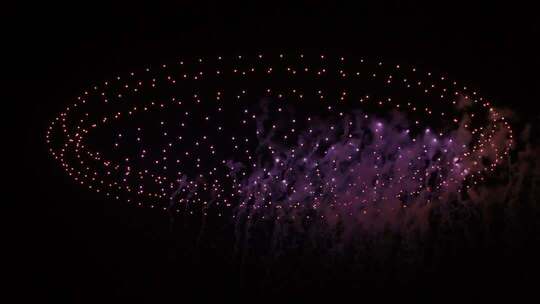 江西金溪：乡村音乐节无人机灯光秀