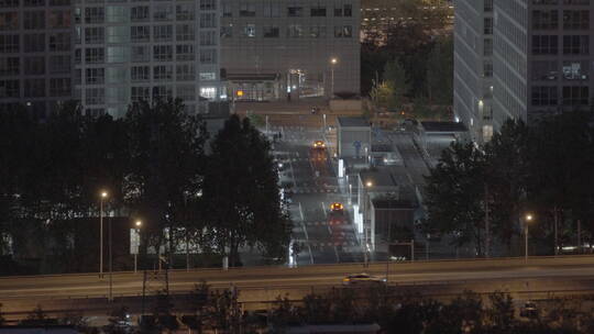 北京国贸夜景 商务中心视频素材模板下载