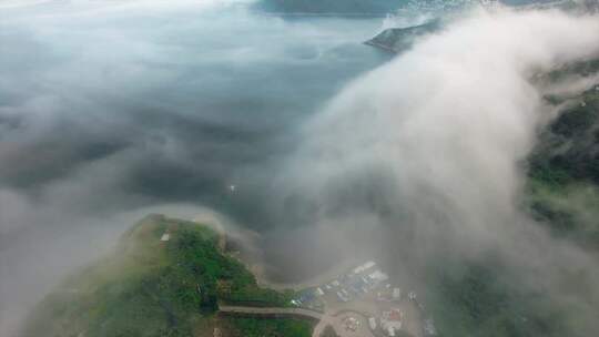 海岸线的空中视频