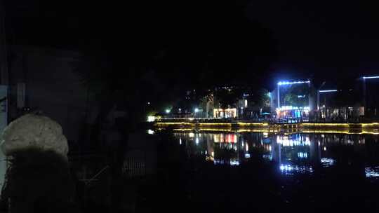 上海朱家角古镇夜景