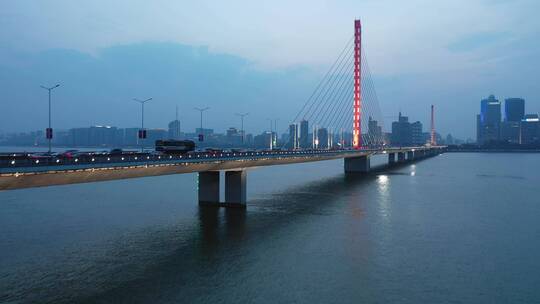 航拍杭州复兴大桥