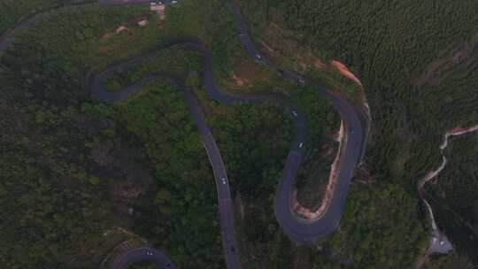 西安最美环山路西安秋名山秦岭山脉骊山日落