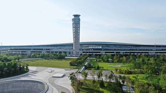 青岛胶东国际机场视频素材模板下载