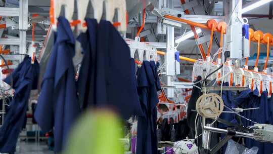 服装厂，服饰生产，挂机，服装加工，纺织厂
