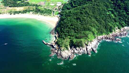 广东阳江海陵岛旅游风光航拍