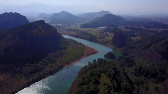 龙虎山航拍风景