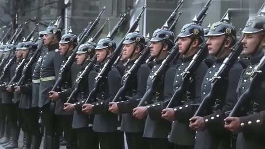 一战时期德国士兵赶赴前线