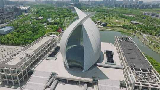 上海中国航海博物馆临港新城航拍
