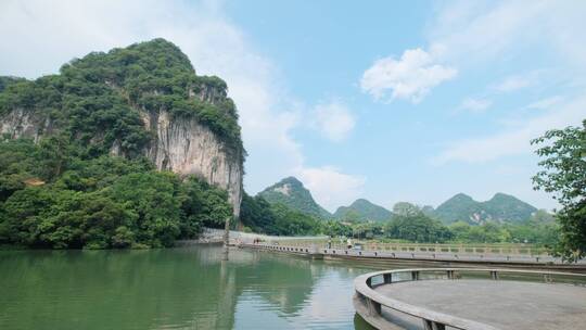 广西柳州山水龙潭公园风景