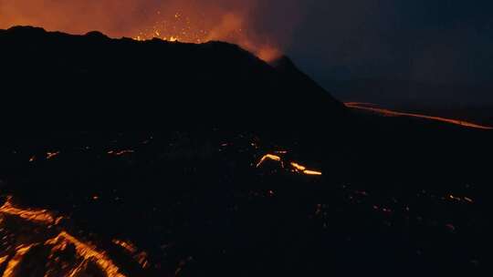 熔岩、火山、Fpv、无人机