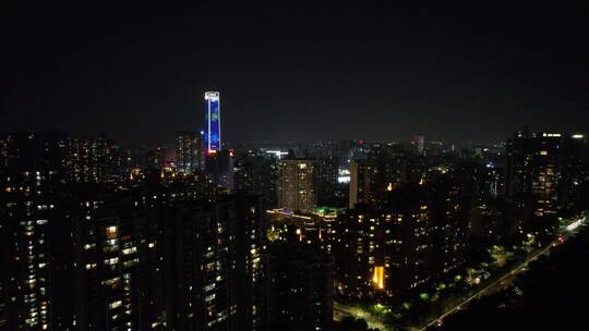 广州珠江新城猎德大桥二沙岛CBD夜景