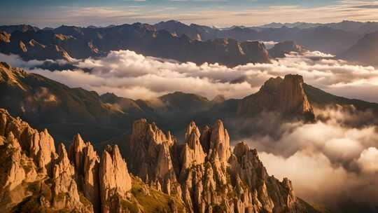 壮丽山峦云海景观