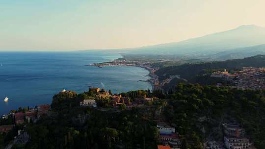 Taormina，西西里岛，意大利，城镇