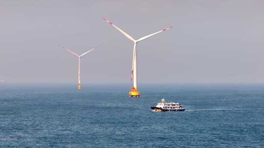 海上风力发电4K素材3