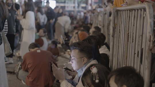 香港跨年夜密集人群