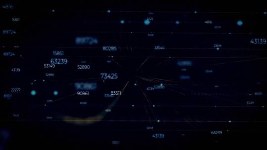 科技感数字地球穿梭三维文字片头