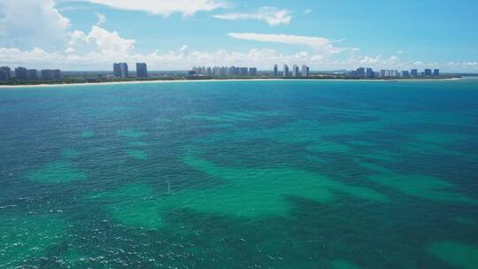 海南琼海博鳌海边玻璃海航拍