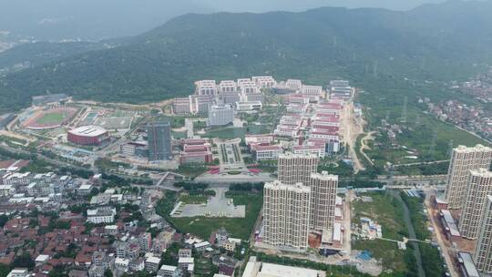 航拍莆田梧塘风景4K实拍视频