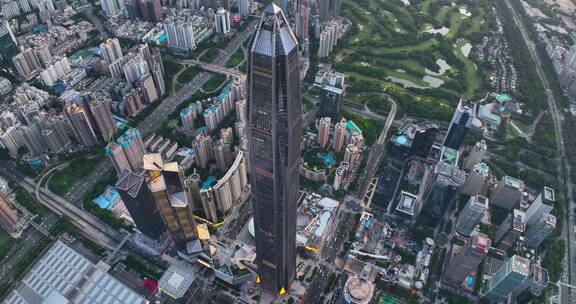 【正版5K素材】深圳平安金融大厦俯视航拍