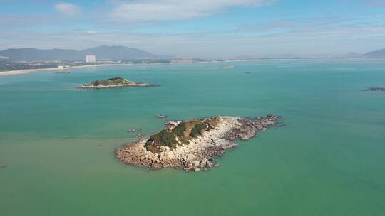 福建福州平潭岛坛南湾海滨自然风光航拍