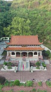 南岳衡山佛教圣地寺庙航拍-宇石禅寺