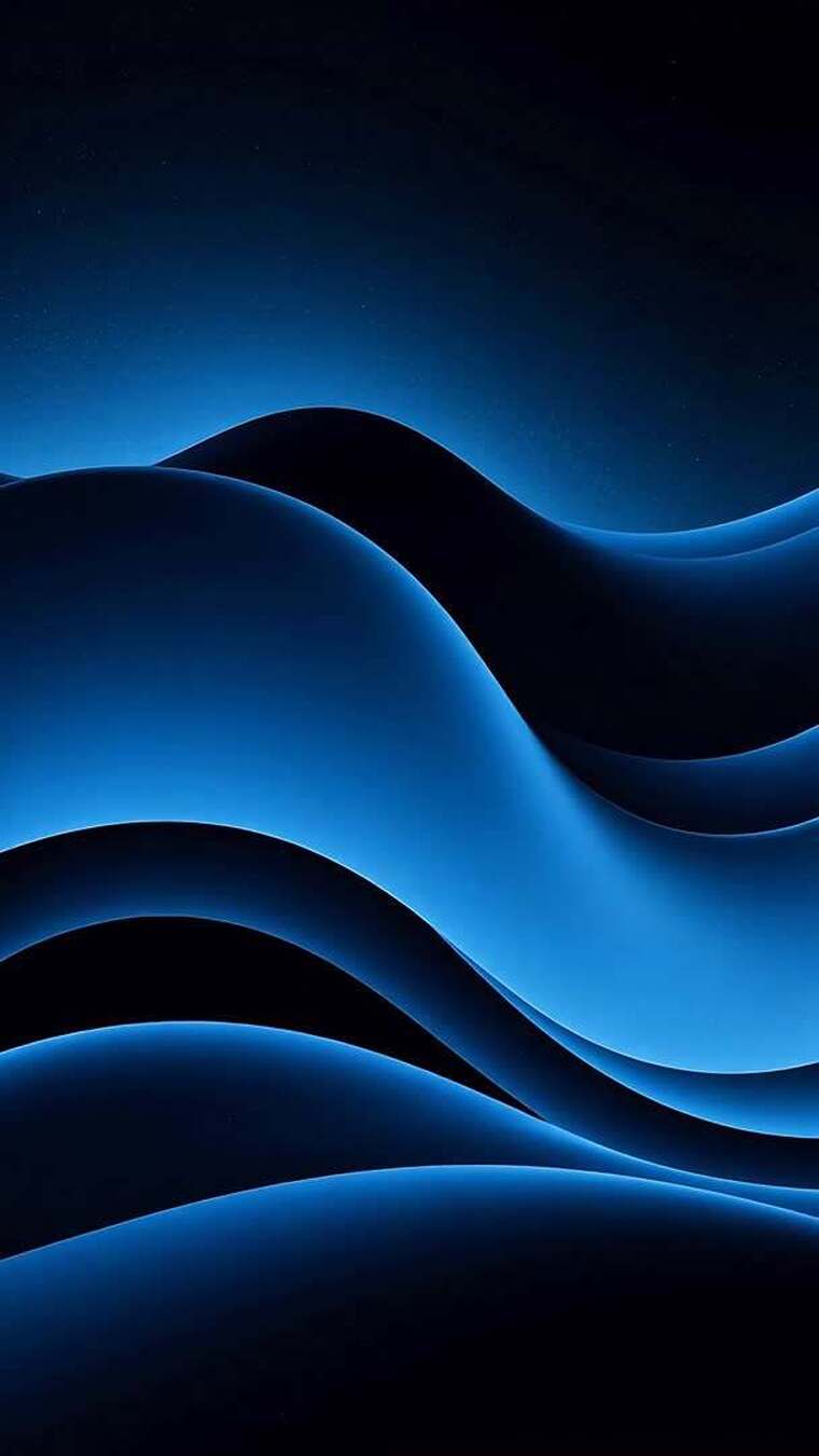 蓝色波浪抽象背景素材