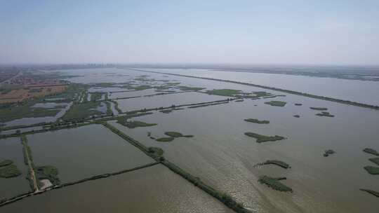 河北衡水衡水湖4A景区航拍