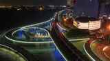 厦门演武大桥夜景航拍高清在线视频素材下载
