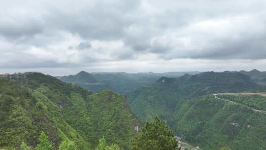 贵州龙里油画草原航拍