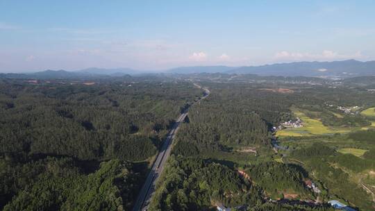 4K航拍连绵起伏丘陵山川