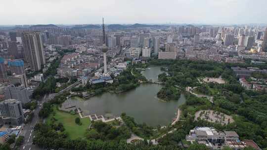 江苏徐州电视塔地标建筑航拍