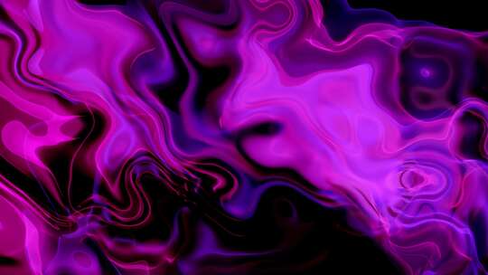 抽象蓝色和粉色液体运动背景。液化抽象背景