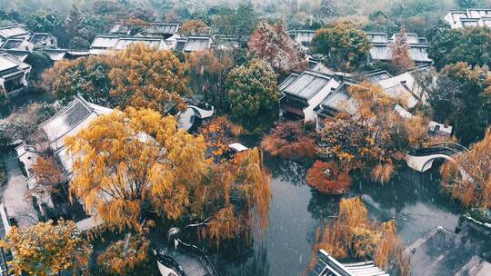 杭州西溪雪景
