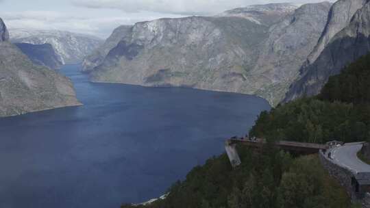 峡湾，山脉，泻湖，Vantage Poi